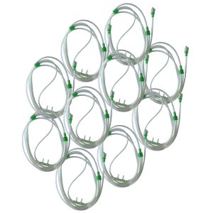 Kit10 Cânula Cateter Nasal Polissonografia Óculos 2,1m Rotat