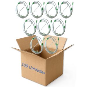 Kit100 Cânula Cateter Nasal Polissonografia Óculos 2,1m Rota